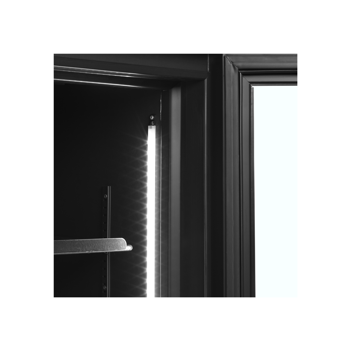 Vitrine réfrigérée noire FSC1200H BLACK 2 portes 34756 TEFCOLD-mondialchr.com