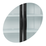 Réfrigérateur vitré FSC1950H 2 portes 15965 TEFCOLD-mondialchr.com