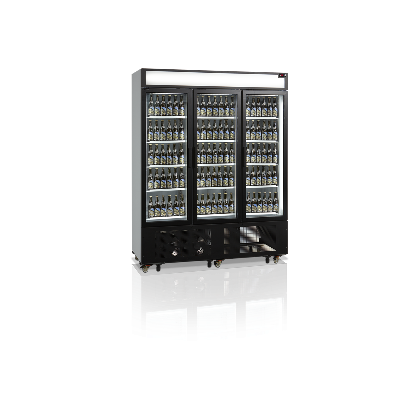 Réfrigérateur vitré FSC1600H - 3 portes 15963 TEFCOLD-mondialchr.com