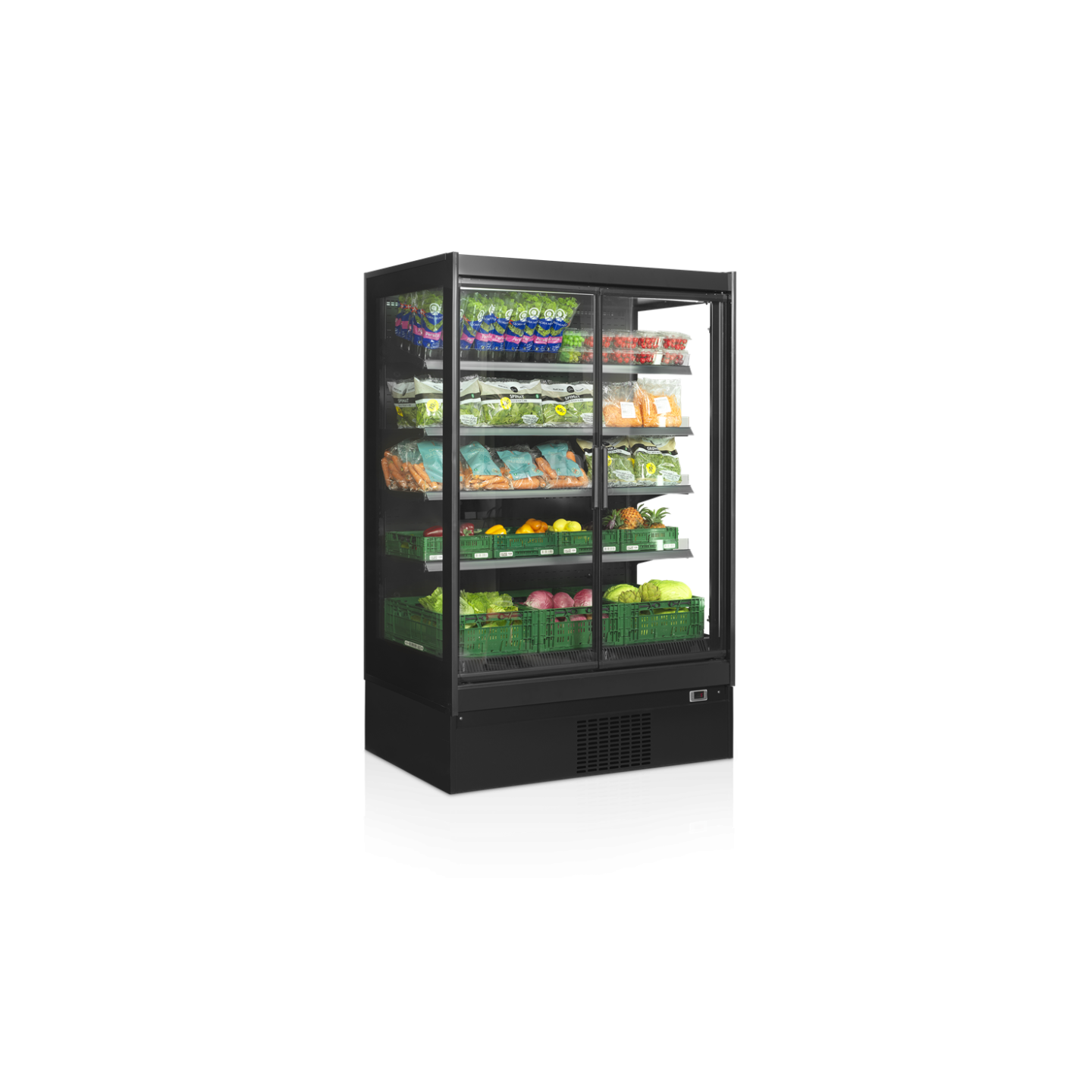 Vitrine réfrigérée pour supermarché à froid positif EXTRA1250CD 38471 TEFCOLD-mondialchr.com