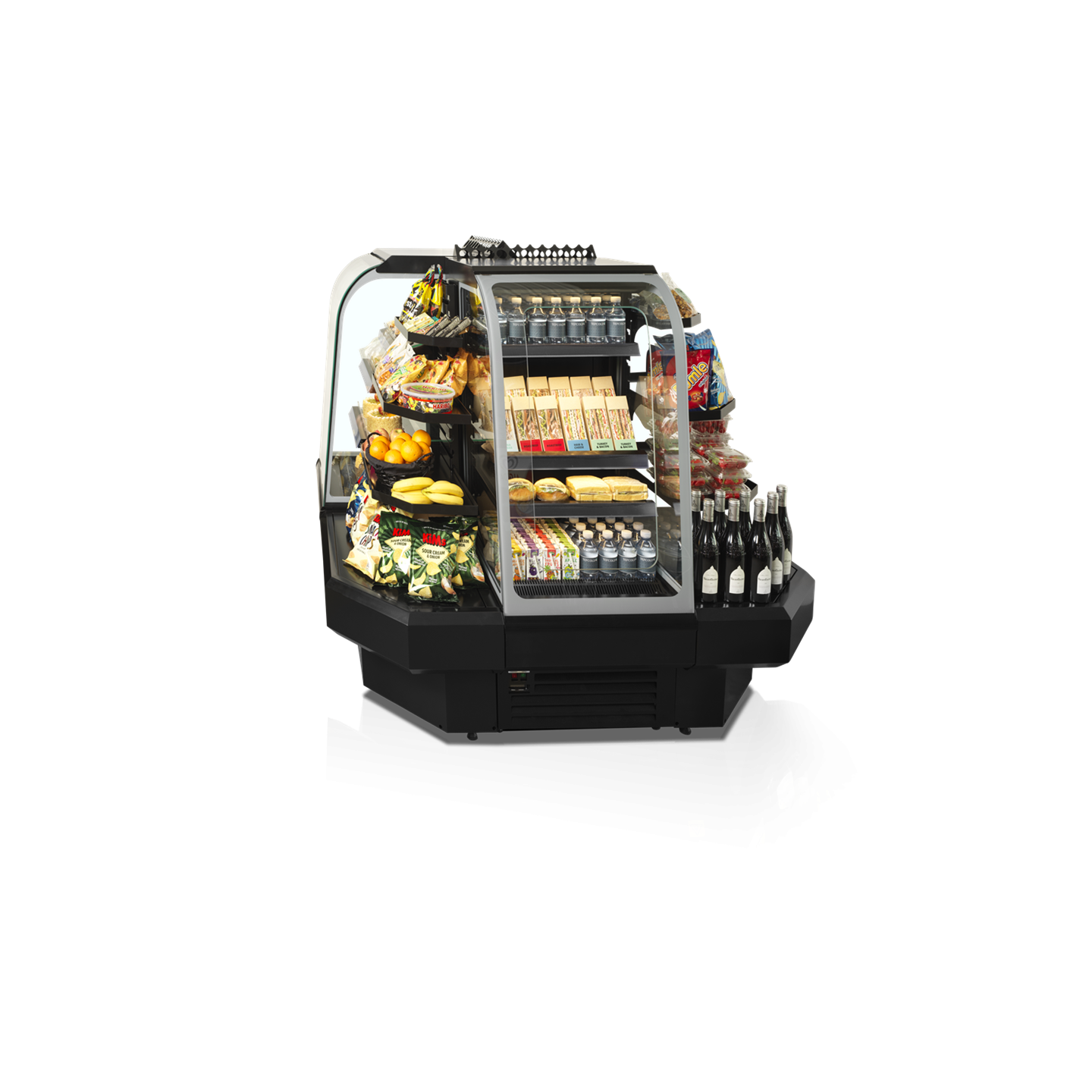 Vitrine réfrigérée libre service basse 600mm Profondeur 740mm NOC60CC TEFCOLD-mondialchr.com