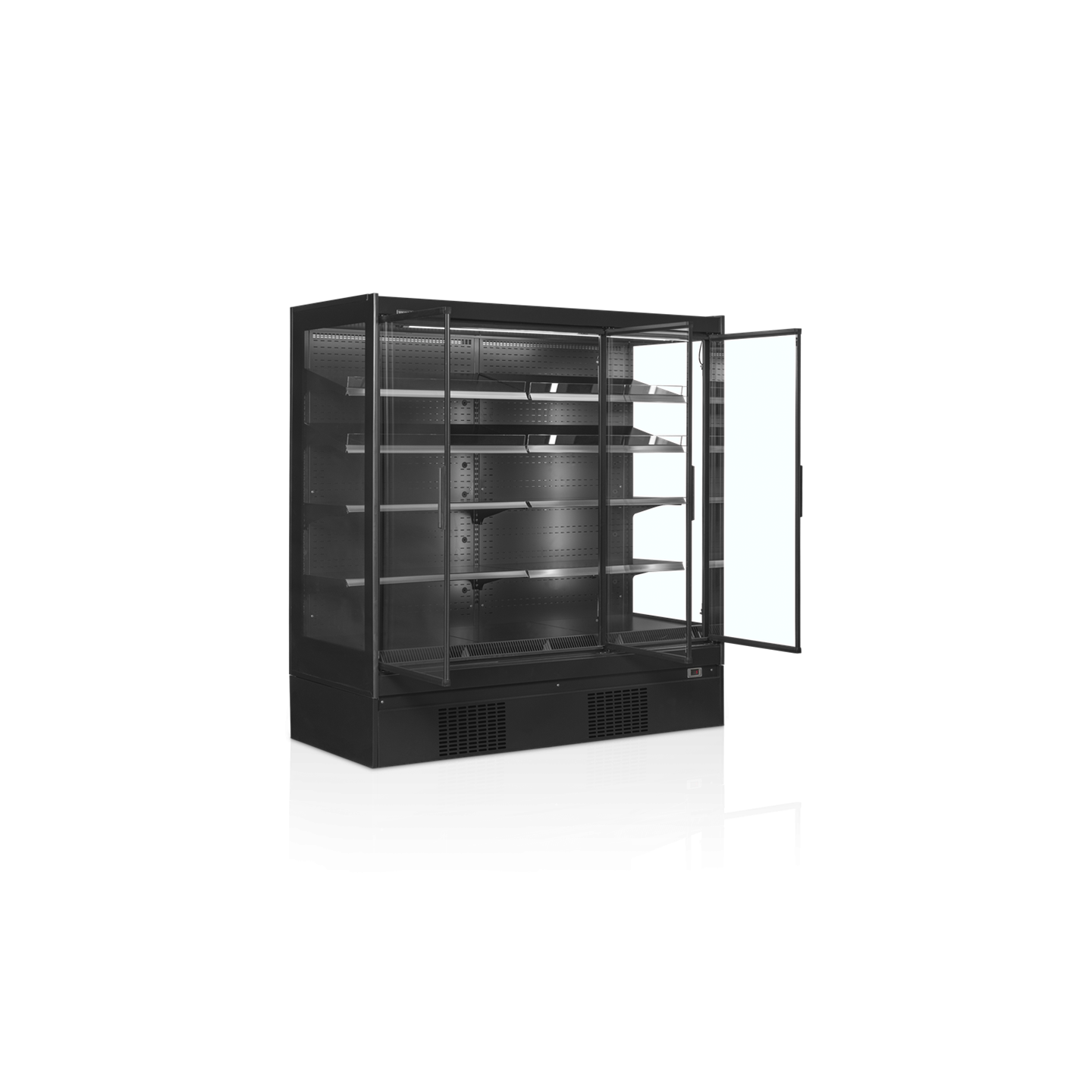 Vitrine réfrigérée pour supermarché à froid positif 1975mm Profondeur  920mm EXTRA1875CD TEFCOLD-mondialchr.com