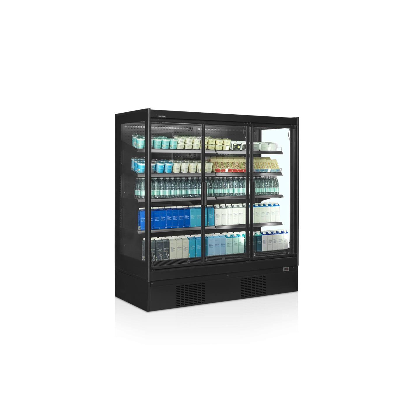 Vitrine réfrigérée pour supermarché à froid positif 1975mm Profondeur  920mm EXTRA1875CD TEFCOLD-mondialchr.com