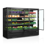 Vitrine réfrigérée pour supermarché à froid positif 2600mm Profondeur 920mm EXTRA2500CD TEFCOLD-mondialchr.com