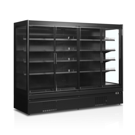 Vitrine réfrigérée pour supermarché à froid positif 2600mm Profondeur 920mm EXTRA2500CD TEFCOLD-mondialchr.com