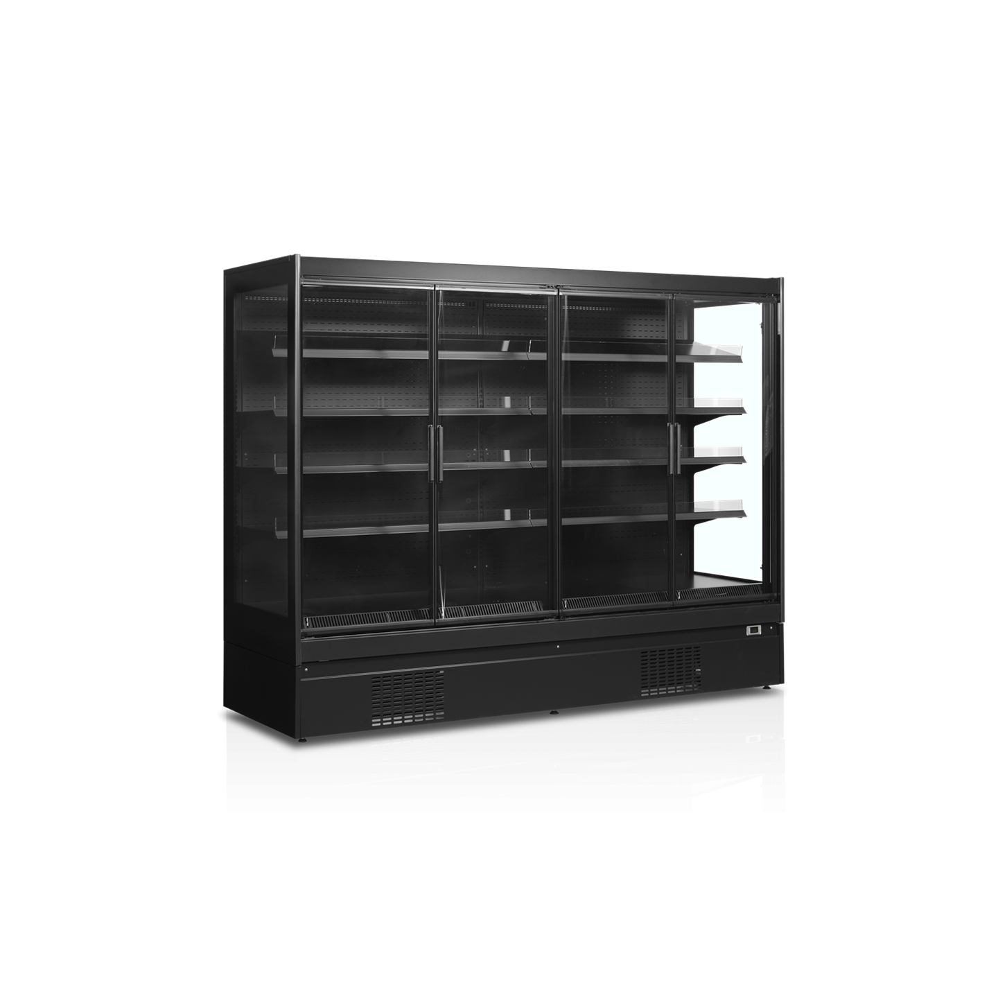 Vitrine réfrigérée pour supermarché à froid positif 2600mm Profondeur 920mm EXTRA2500CD TEFCOLD-mondialchr.com
