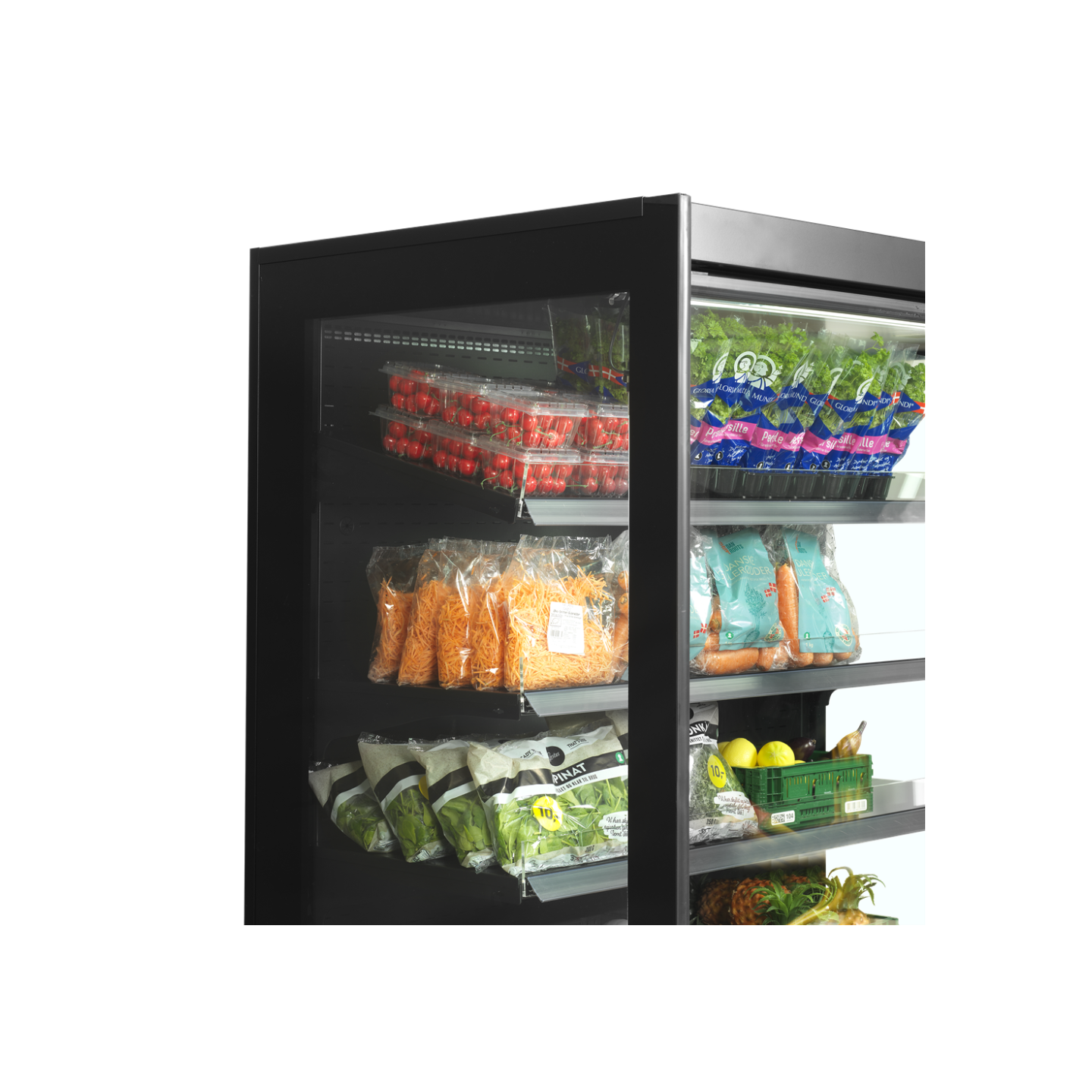 Vitrine réfrigérée pour supermarché à froid positif 2600mm Profondeur 920mm EXTRA2500CD TEFCOLD-mondialchr.com