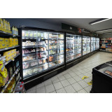 Vitrine réfrigérée pour supermarché à froid positif 1018mm Profondeur 740mm Galaxy GP10FGD Black TEFCOLD-mondialchr.com