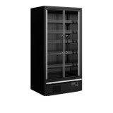 Vitrine réfrigérée pour supermarché à froid positif 1018mm Profondeur 740mm Galaxy GP10FGD Black TEFCOLD-mondialchr.com