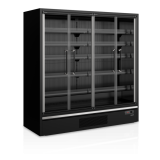 Vitrine réfrigérée pour supermarché à froid positif 1955mm Profondeur 740mm Galaxy  GP20FGD Black TEFCOLD-mondialchr.com