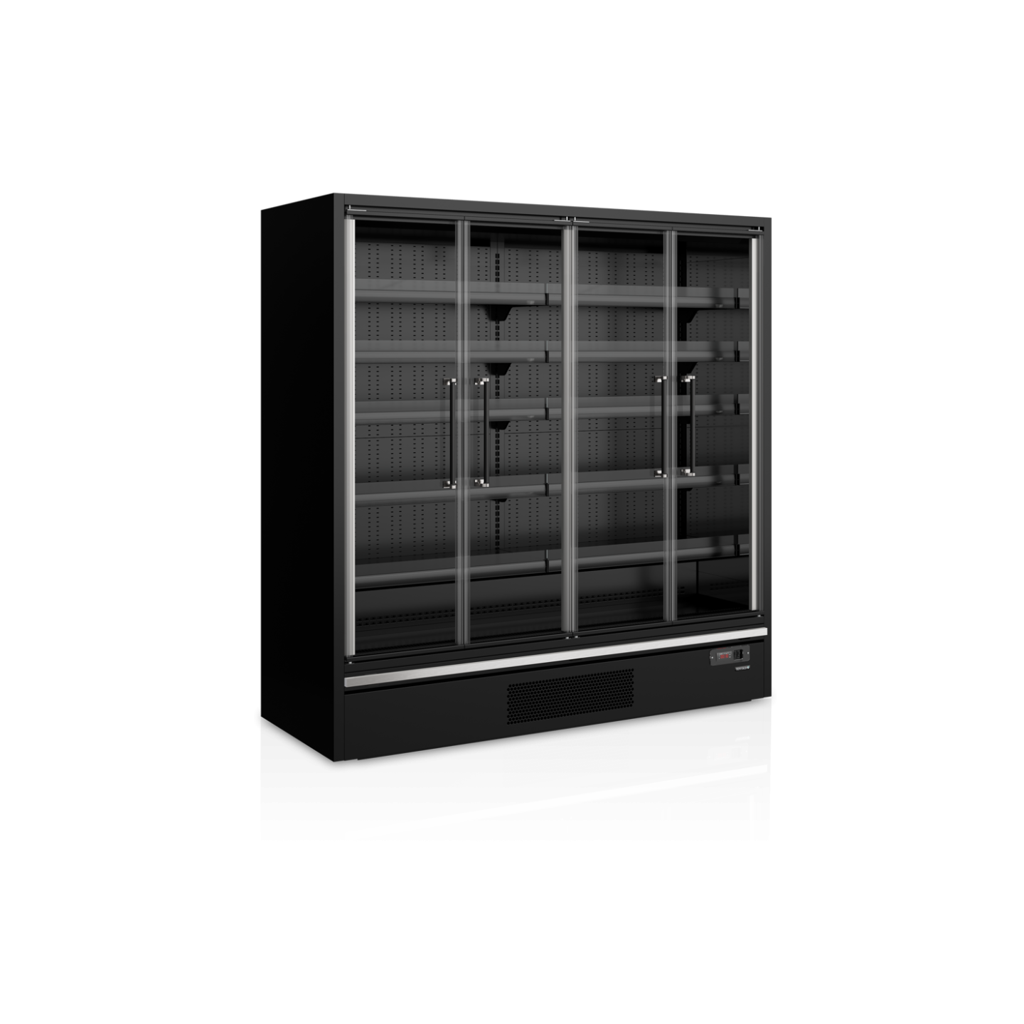 Vitrine réfrigérée pour supermarché à froid positif 1955mm Profondeur 740mm Galaxy  GP20FGD Black TEFCOLD-mondialchr.com