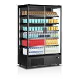 Vitrine réfrigérée pour supermarché à froid positif 1310mm Profondeur 740mm PC1250B TEFCOLD-mondialchr.com