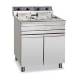 Friteuse électrique 2 x 14 litres sur coffre MBM