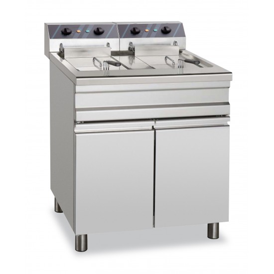 Friteuse électrique 2 x 14 litres sur coffre MBM