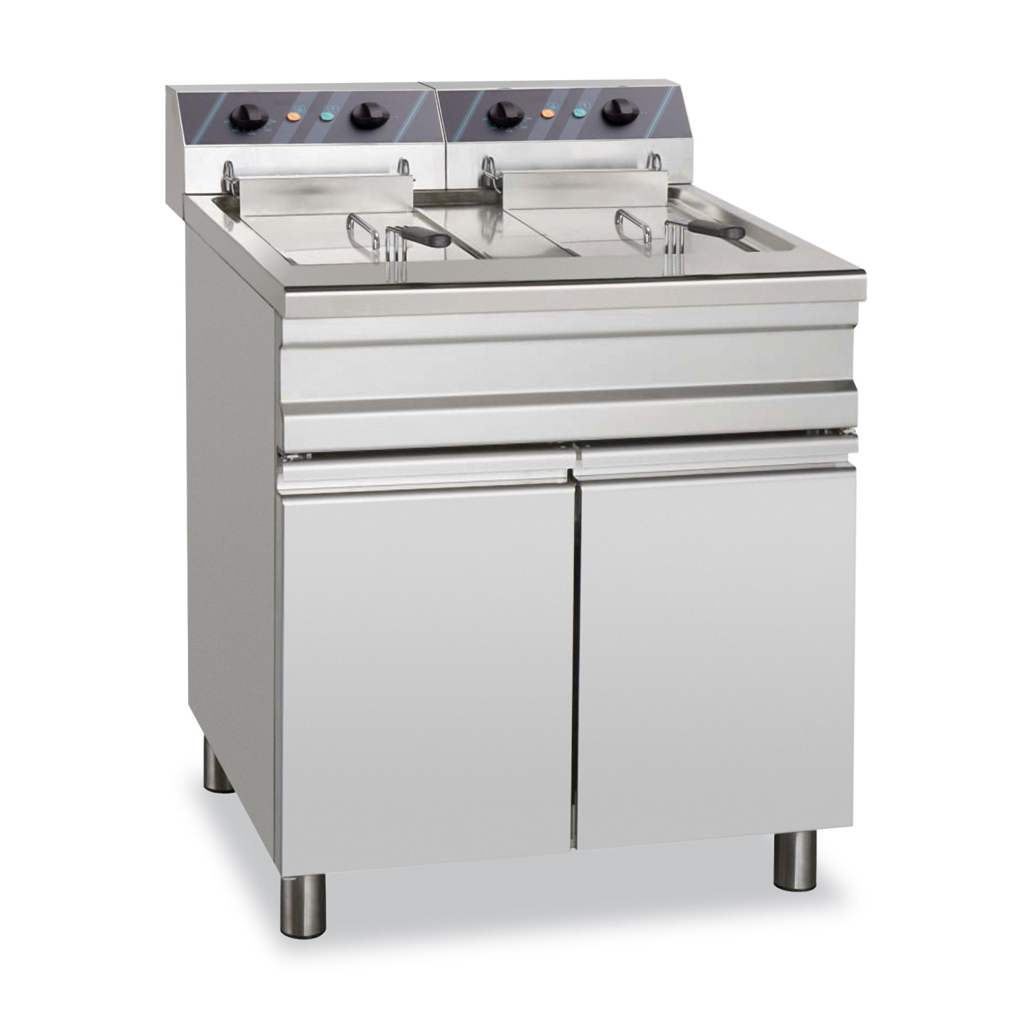 Friteuse électrique 2 x 14 litres sur coffre MBM