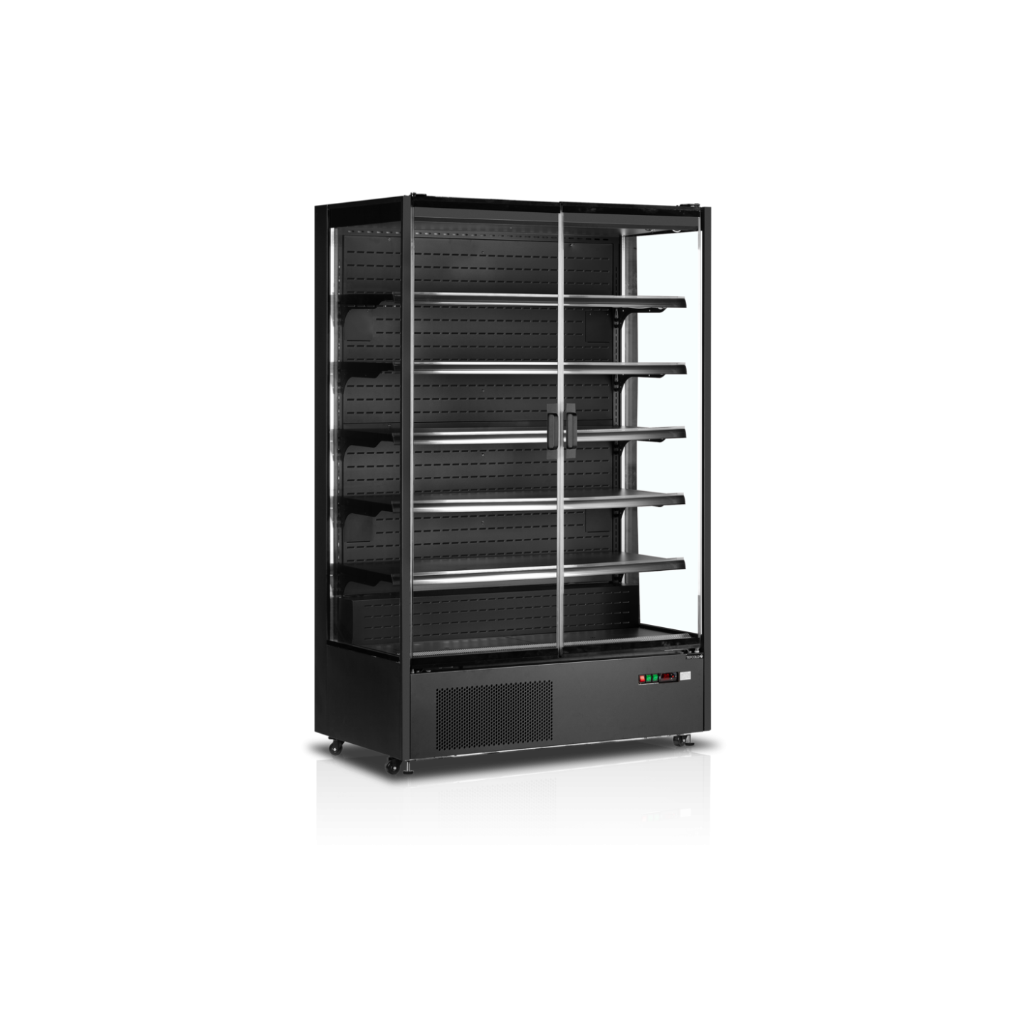 Vitrine réfrigérée pour supermarché à froid positif 1310mm Profondeur 740mm PC1250B TEFCOLD-mondialchr.com