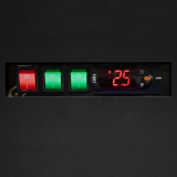 Vitrine réfrigérée pour supermarché à froid positif 2560mm Profondeur 740mm PC2500B TEFCOLD-mondialchr.com