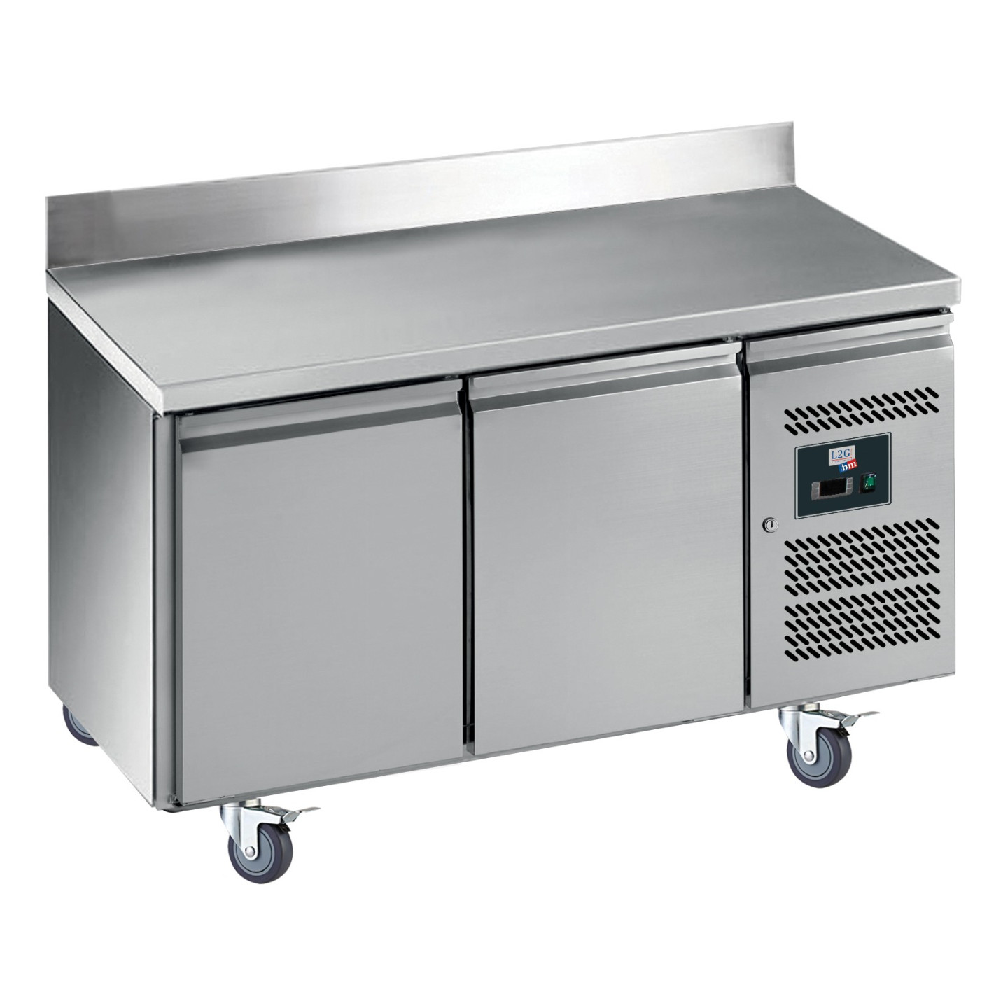 Table refrigérée murale 2 portes  Positive  Profondeur 700 GN2200TN L2G -mondialchr.com