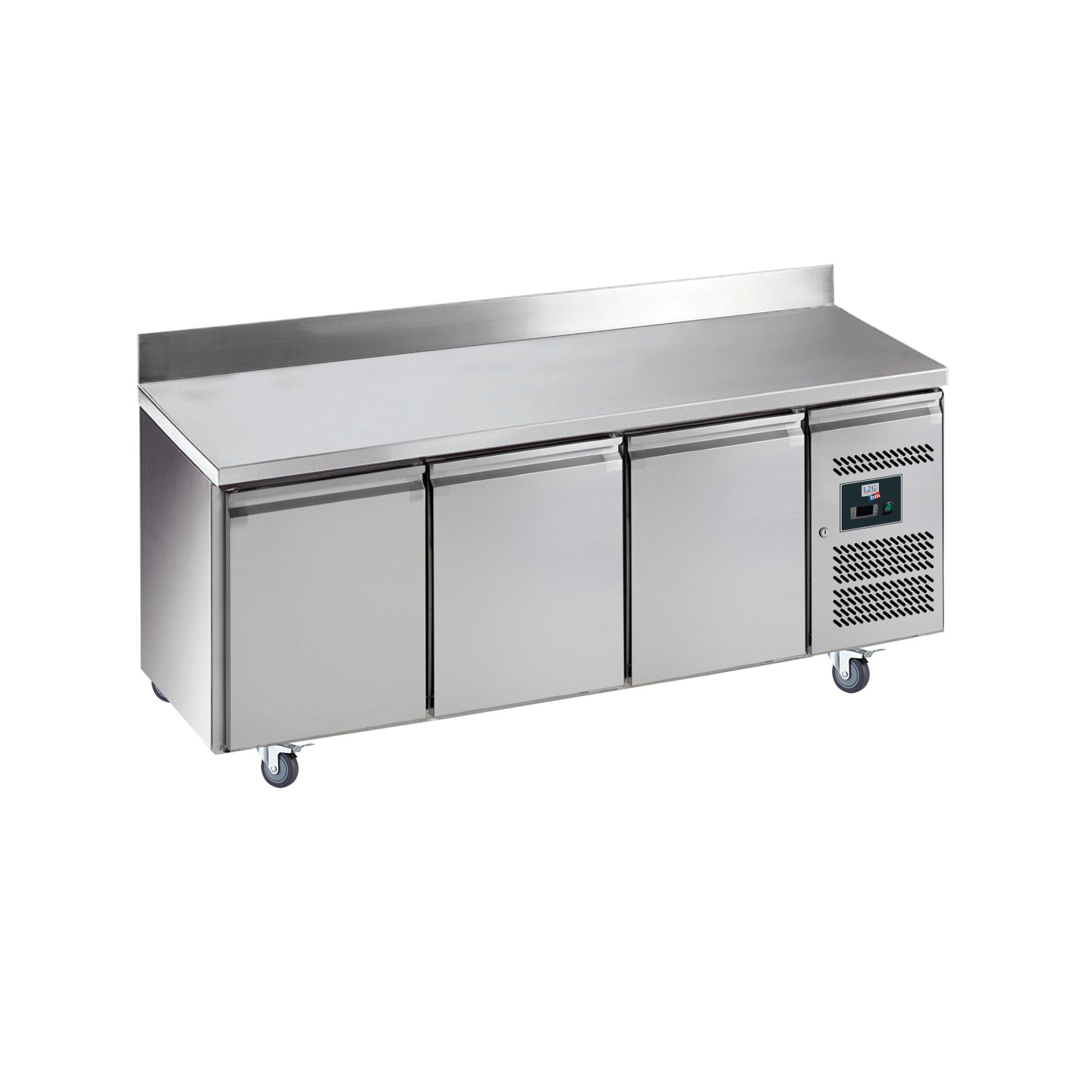 Desserte refrigeree inox dosseret  100X20MM GN3200TN L2G-mondialchr.com