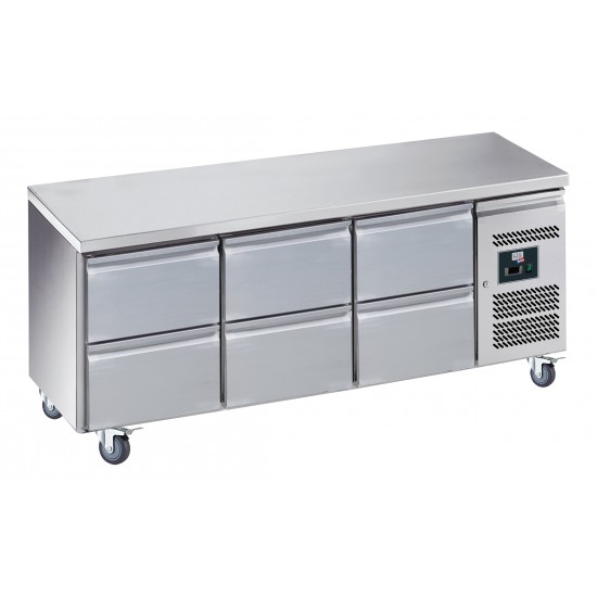 Desserte refrigeree inox centrale R600A GN3160TN L2G-mondialchr.com