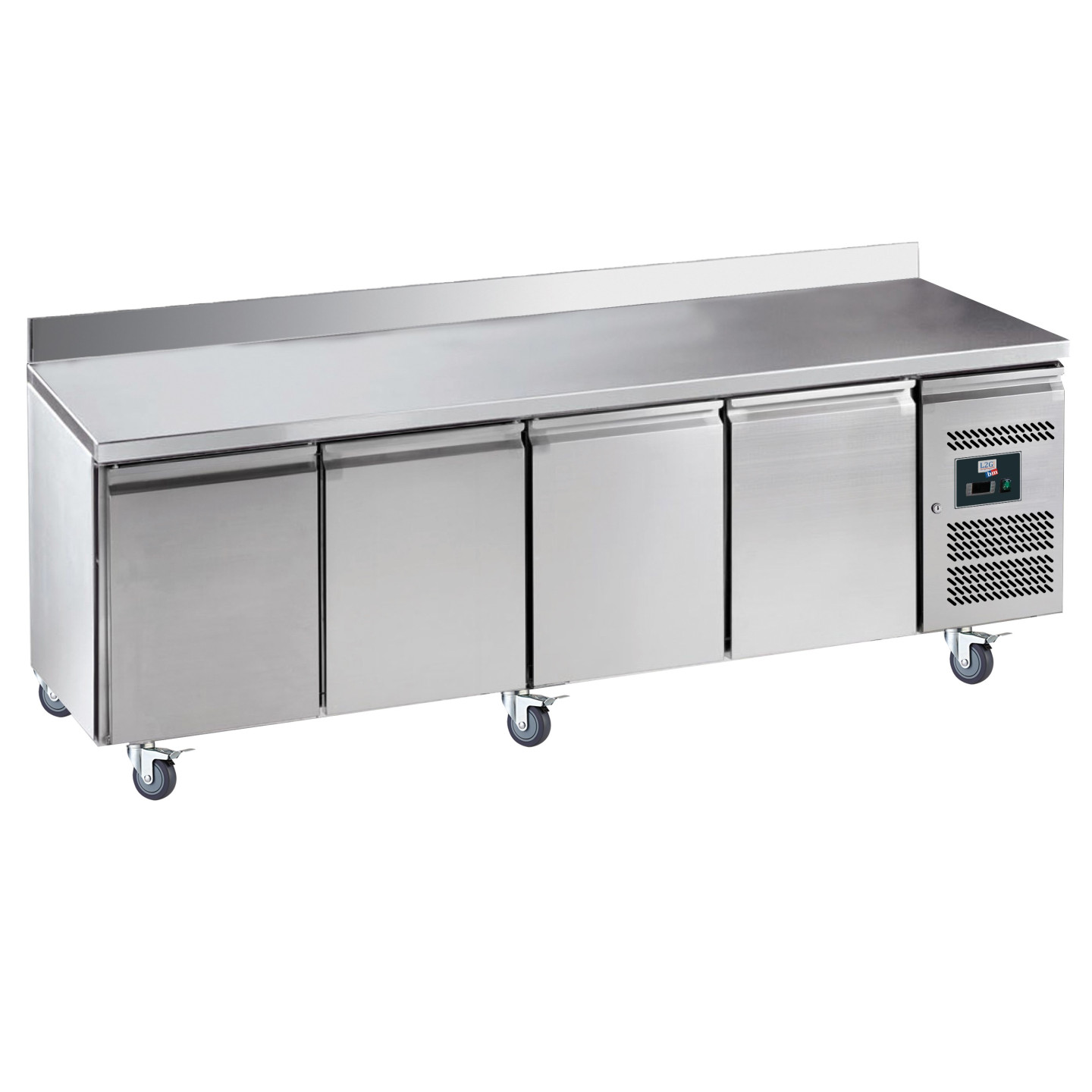 Desserte refrigeree inox dosseret 100X20MM GN4200TN L2G -mondialchr.com