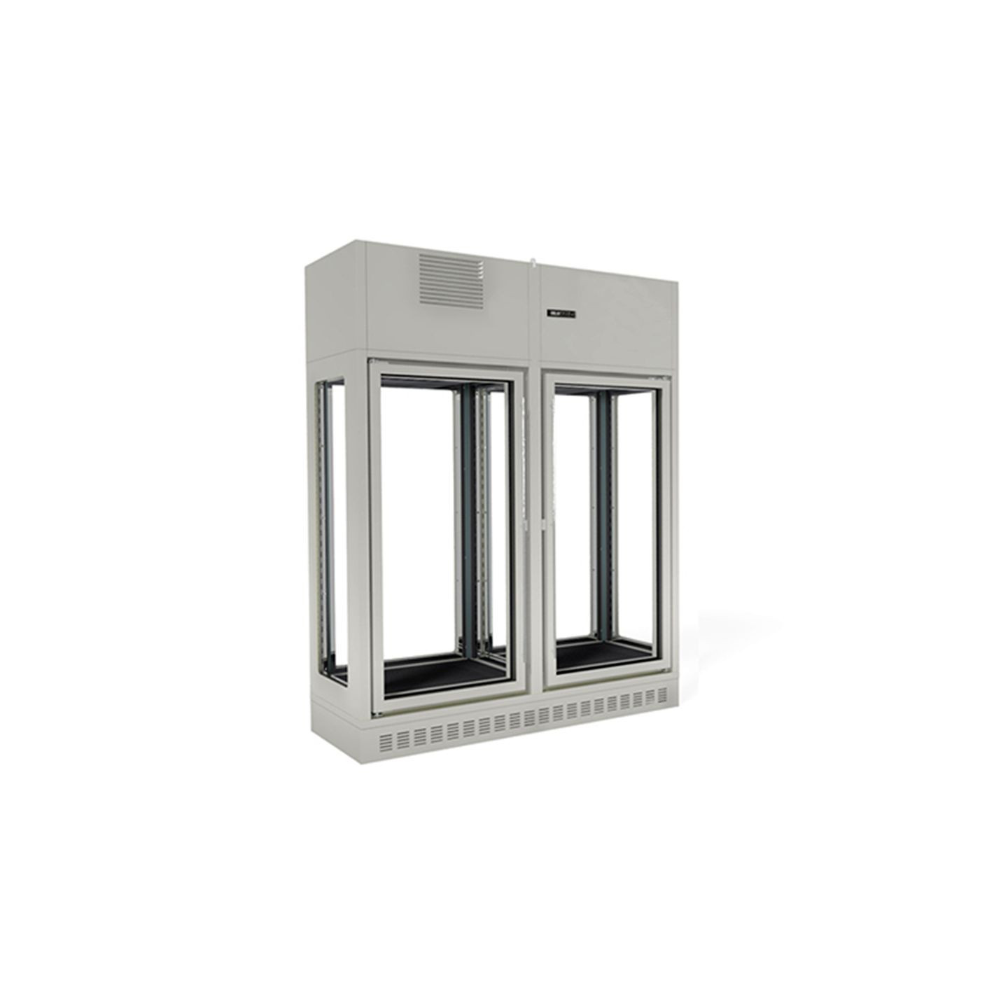 Cave de maturation de viande exterieur alu 2 portes et cotes vitres DMAT25 L2G-mondialchr.com