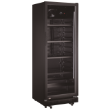Vitrine a boisson refrigeration assistee noire 360L 1 porte vitrée  RJ-360 L2G-mondialchr.com