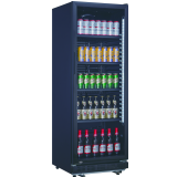 Vitrine a boisson refrigeration assistee noire 360L 1 porte vitrée  RJ-360 L2G-mondialchr.com