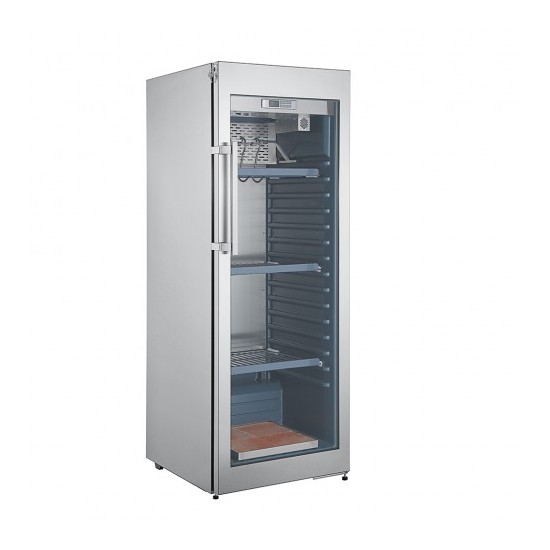 Cave de maturation de viande exterieur alu 1 porte et cotes vitres SMAT25 L2G-mondialchr.com
