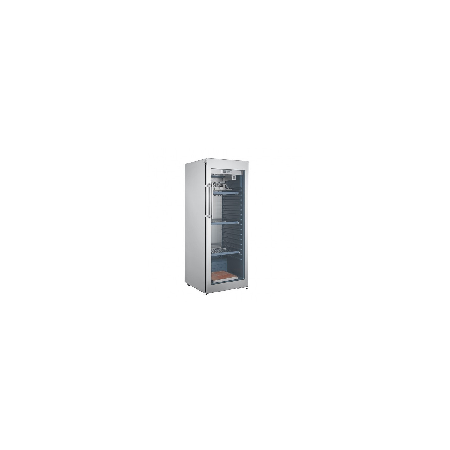 Cave de maturation de viande exterieur alu 1 porte et cotes vitres SMAT25 L2G-mondialchr.com