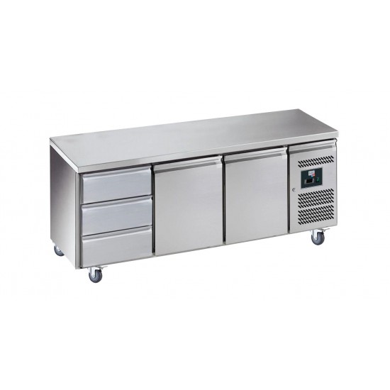 Desserte refrigeree inox centrale R600A GN3130TN L2G -mondialchr.com