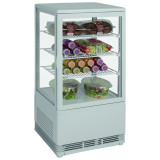 Vitrine refrigeree type patisserie 68L couleur blanche CS70 L2G-mondialchr.com