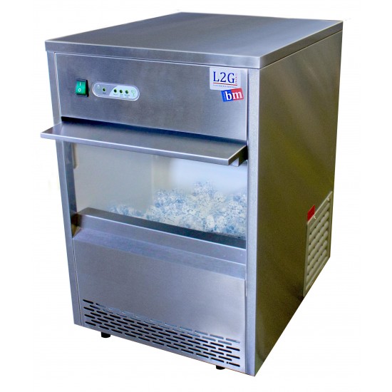 Machine a glacons avec reserve de stockage integree 26 kg ICM26 L2G-mondialchr.com