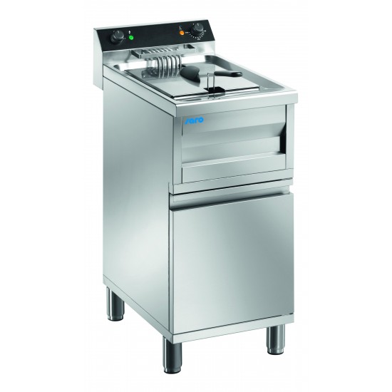 Friteuse sur pietement ferme electrique avec robinet de vidange 1 cuve de 12l 172-4050 L2G-mondialchr.com