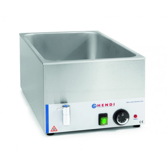 BAIN-MARIE GN 1/1 AVEC ROBINET DE VIDANGE HENDI