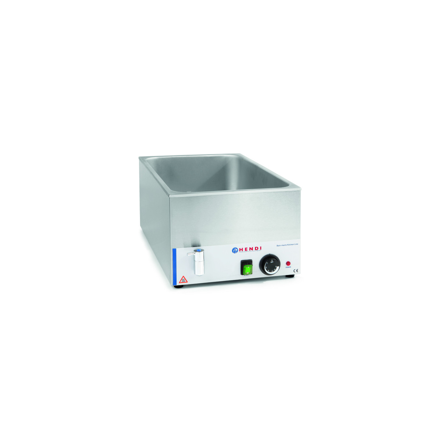 BAIN-MARIE GN 1/1 AVEC ROBINET DE VIDANGE HENDI