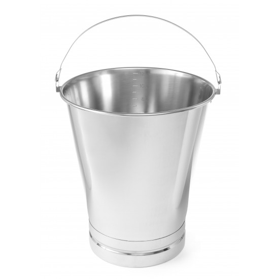 Seau inox avec graduations et pied renforce 12 L  516706 L2G-mondialchr.com