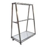 Chariot detaillage inox 304 22 dents 2 niveaux de barre 430601 L2G-mondialchr.com