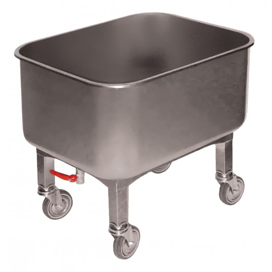 Cuve roulante inox 304 80l robinet de vidange IP0059 L2G-mondialchr.com