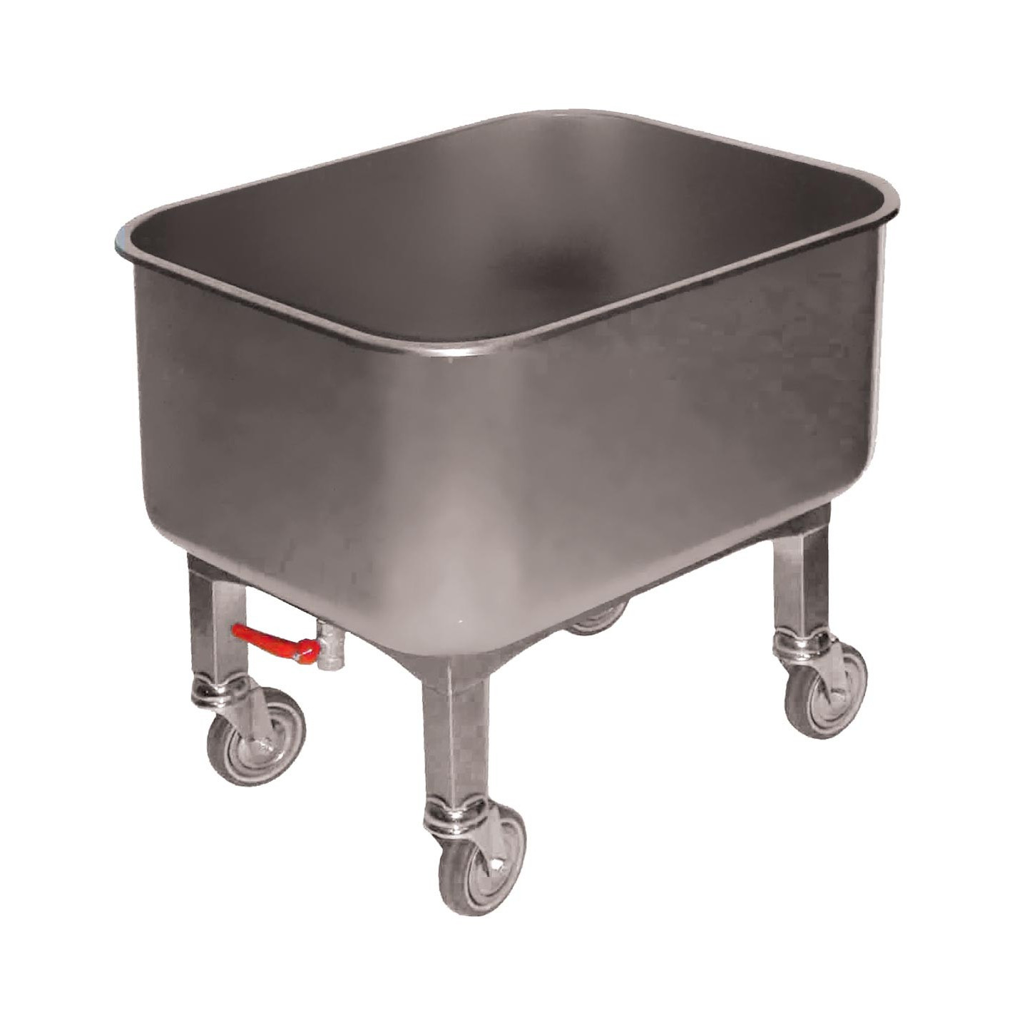 Cuve roulante inox 304 80l robinet de vidange IP0059 L2G-mondialchr.com