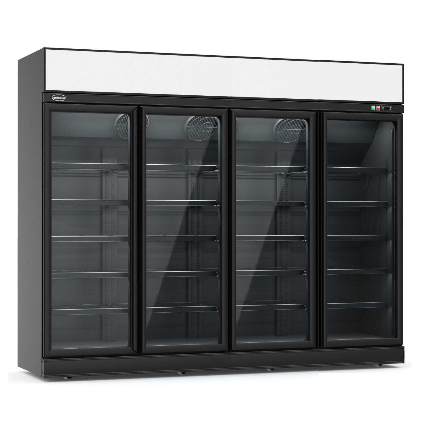 Vitrine refrigeree murale 4 Portes NOIR 2508mm 7455.2417 Combisteel-mondialchr.com