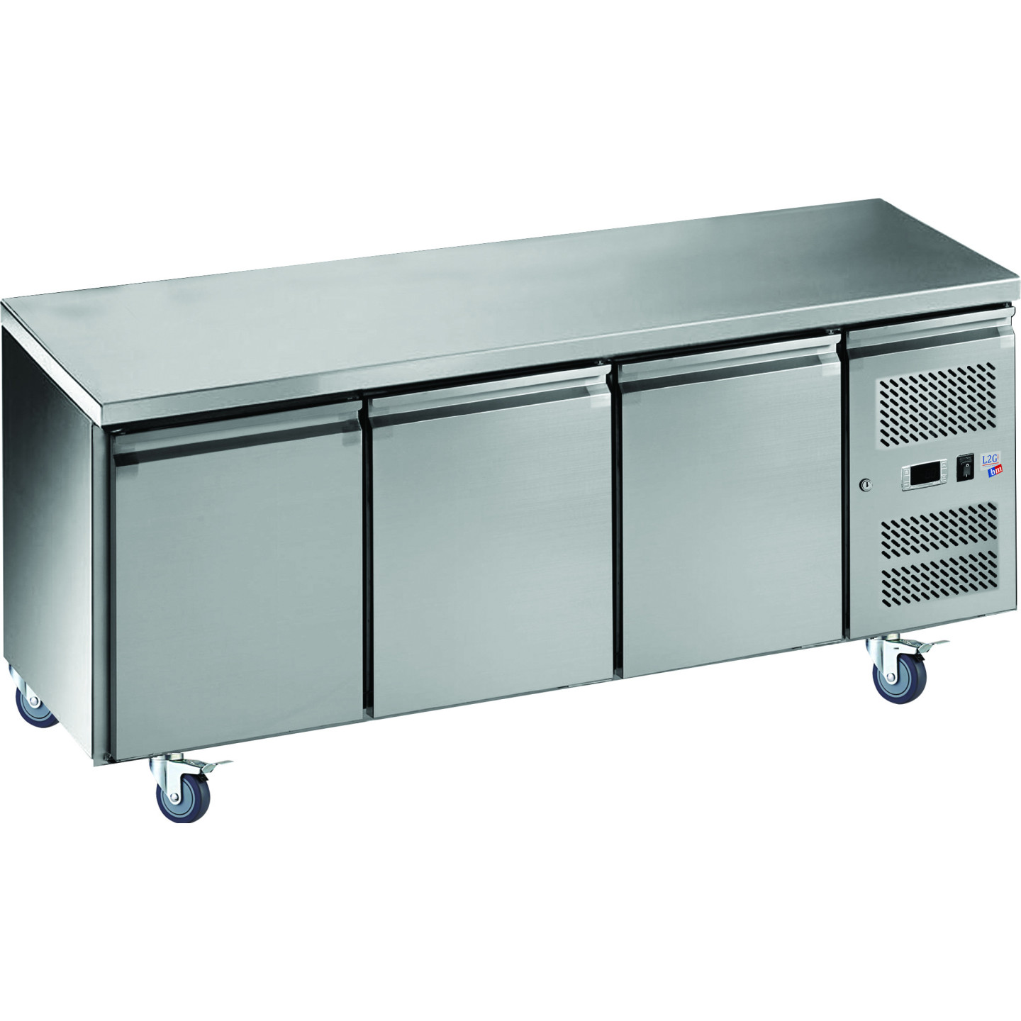 Tour pâtissier 3 portes dessus inox