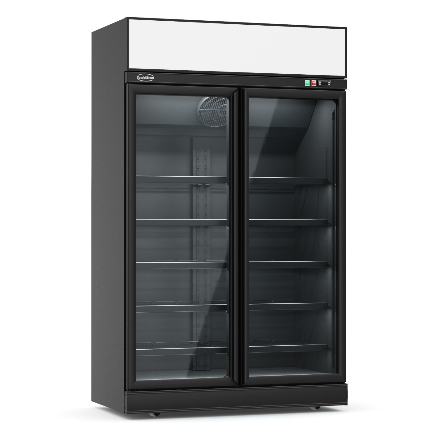 Vitrine refrigeree murale  2 Portes NOIR  1253mm 7455.2425 Combisteel-mondialchr.com