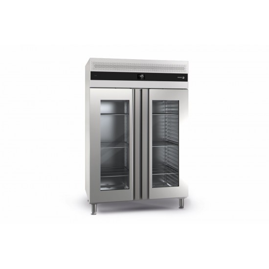 Armoire refrigeree positive ADVANCE Gastronom 2 compartiments et 2 portes vitrées 1332L AUP-22G GD LC BC Fagor Professional-mond