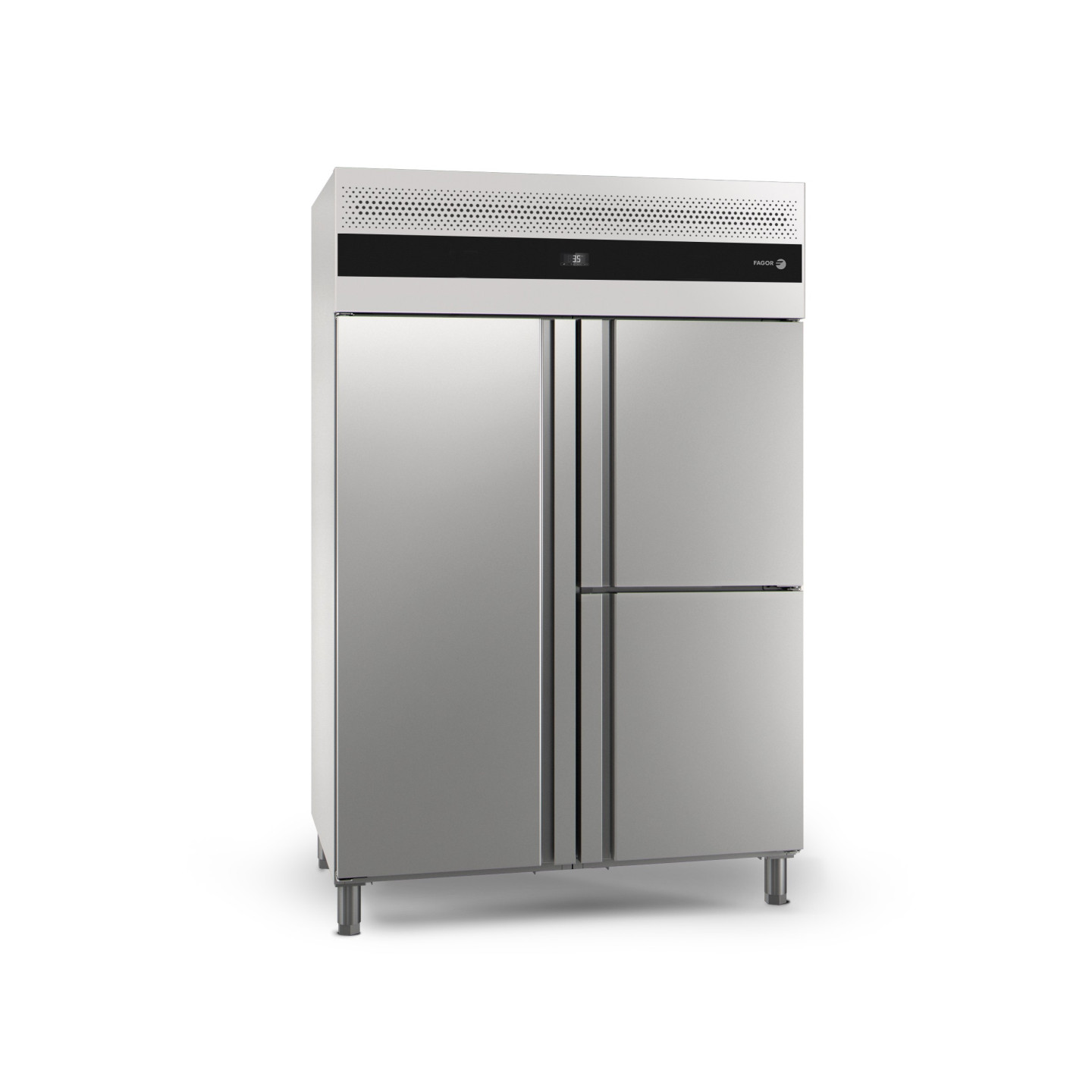 Armoire refrigeree positive CONCEPT Monobloc avec 2 compartiments et 3 portes  MUP-23G BC 1144L Fagor Professional-mondialchr.co
