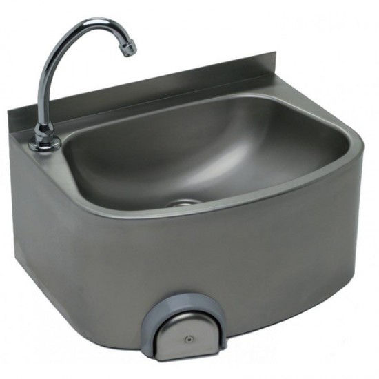 Lave-mains inox 304 cuve semi-circulaire sans dosseret IP0073 L2G-mondialchr.com