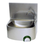 Lave-mains inox 304 cuve semi-circulaire avec dosseret monobloc plie IP0029 L2G-mondialchr.com
