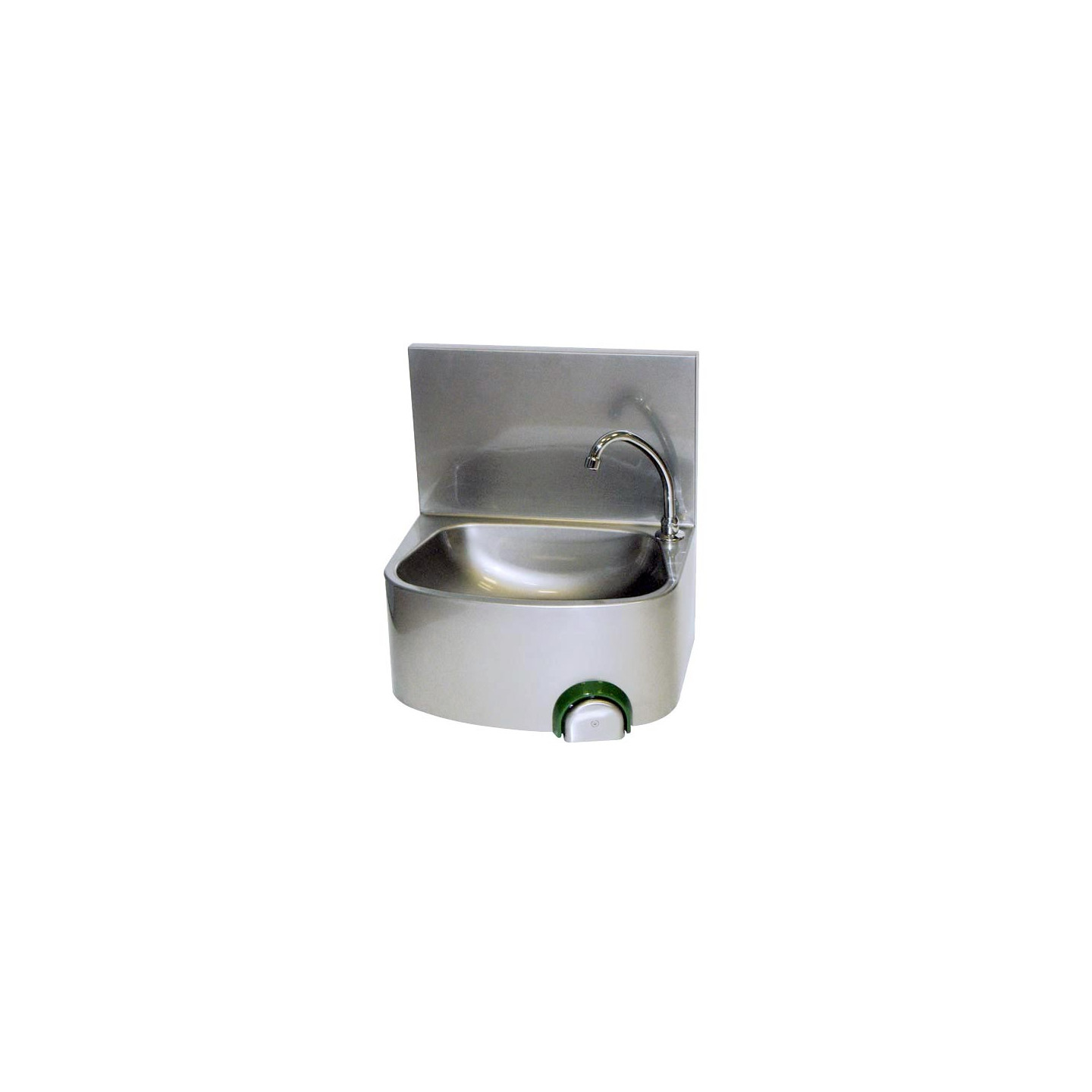 Lave-mains inox 304 cuve semi-circulaire avec dosseret monobloc plie IP0029 L2G-mondialchr.com