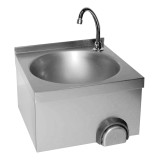 Lave-mains inox cuve ronde avec dosseret 30 mm  IP0067 L2G-mondialchr.com