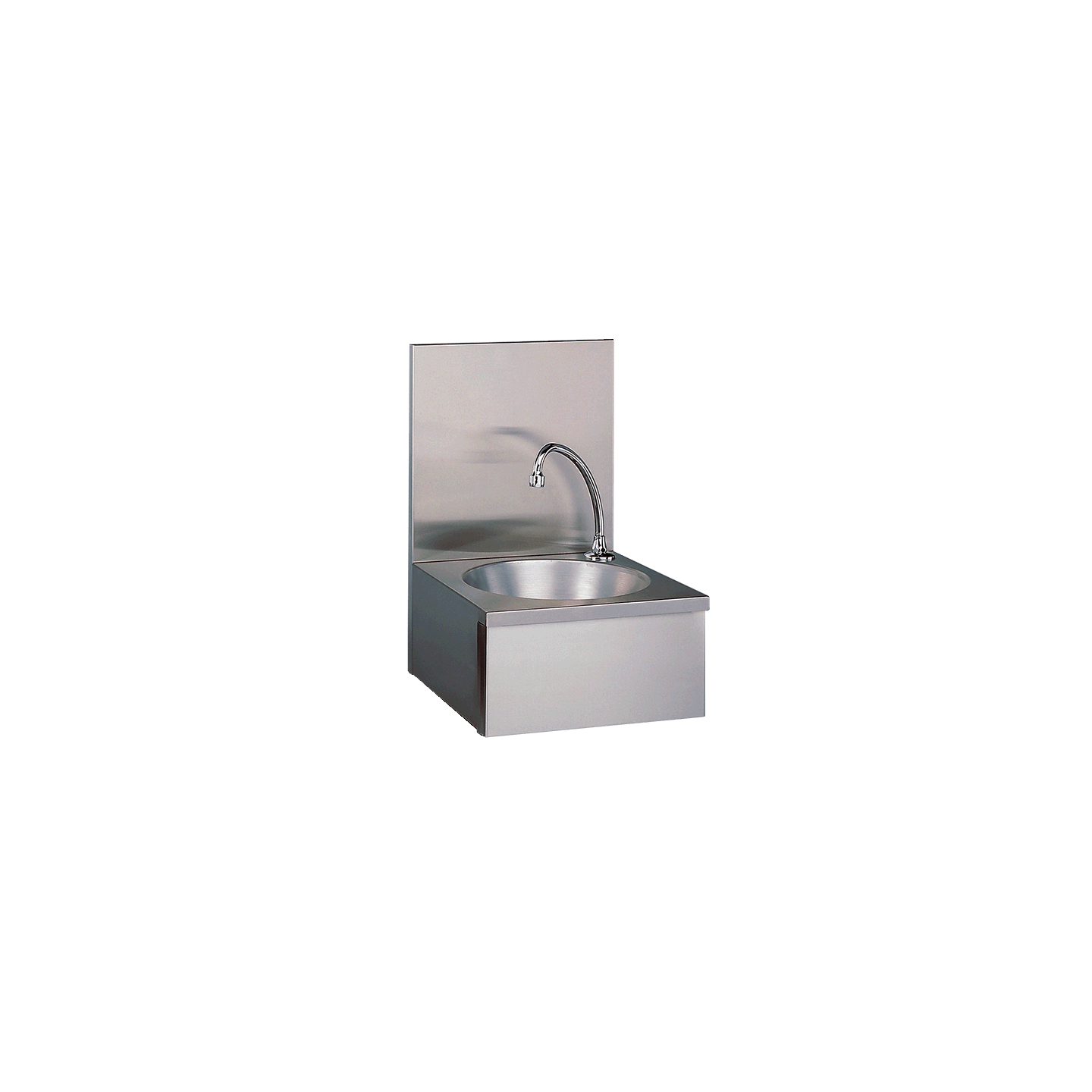 Lave-mains avec panneau en inox 304 cuve ronde avec dosseret IP0082AL L2G-mondialchr.com